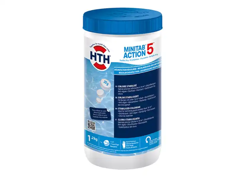 Chlore en pastilles Minitab Action 5 1,20 kg - HTH