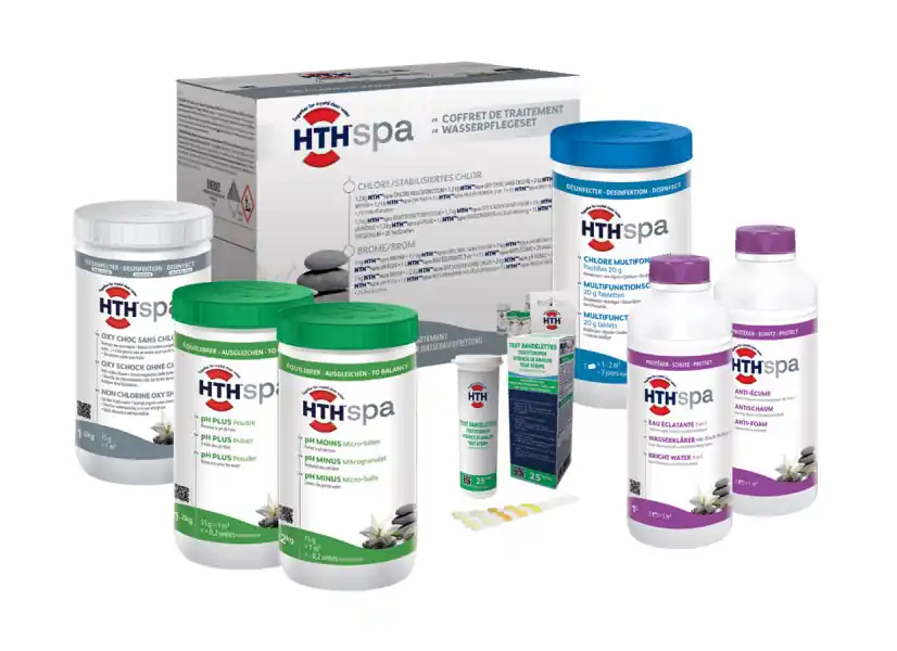 Coffret de traitement chlore pour spa - HTH
