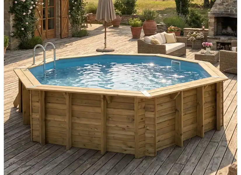 Piscine bois Océa 5,80 x 1,30 m - Ubbink