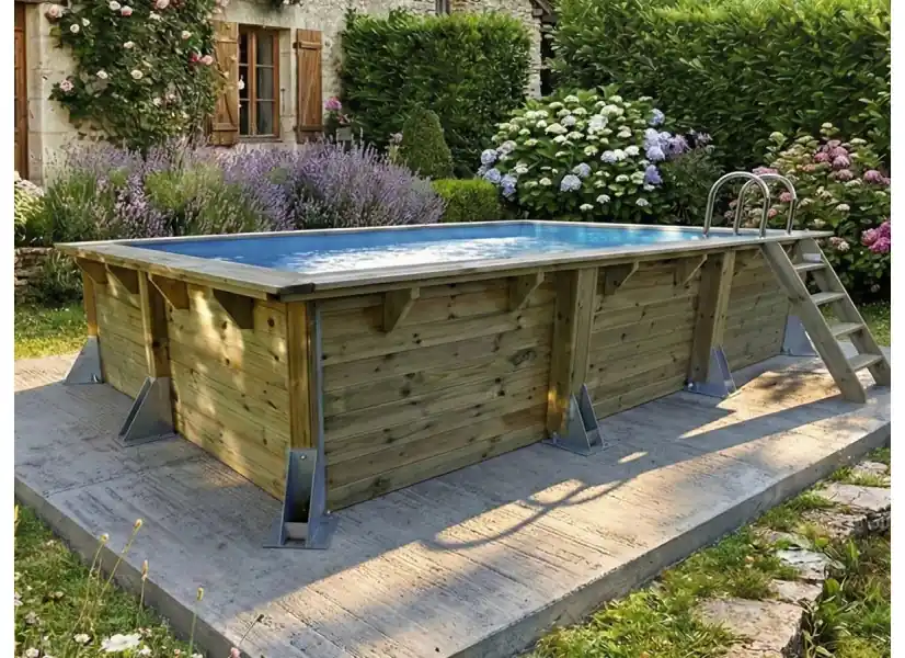 Piscine bois Azura 5,05 x 3,50 x 1,26 m - Ubbink