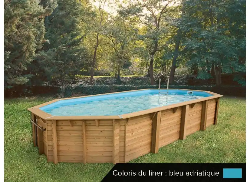 Piscine bois Océa 8,60 x 4,70 x 1,30 m - Ubbink