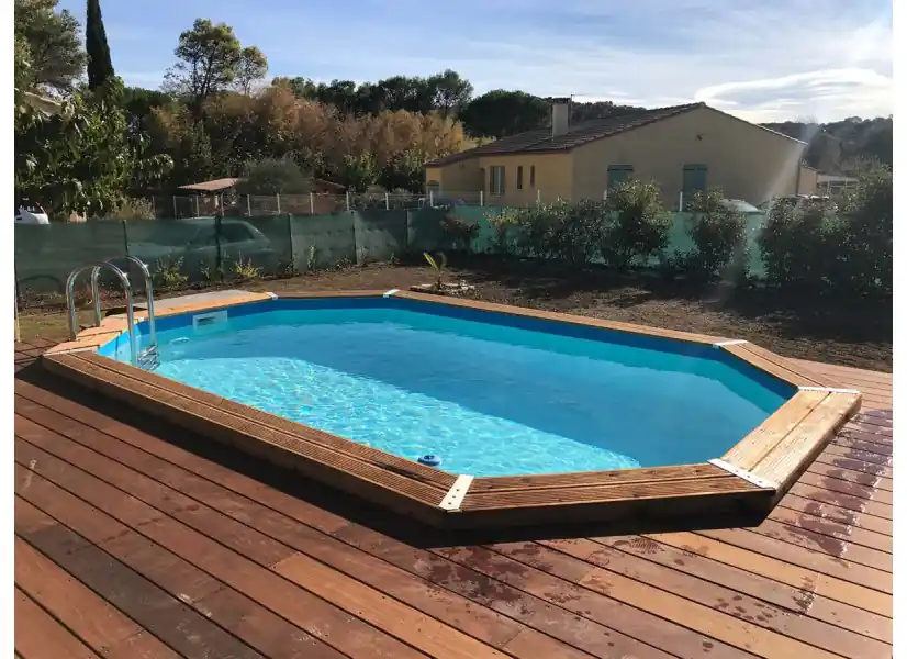 Piscine bois Sunwater 4,90 x 3,00 x 1,20 - Ubbink