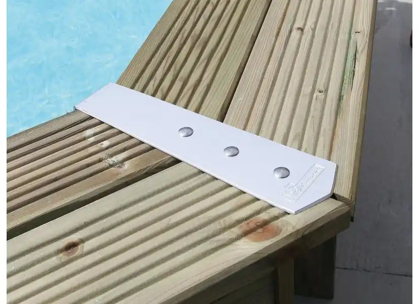 Kit finition margelles pour piscine bois octogonale ou hexagonale - Ubbink