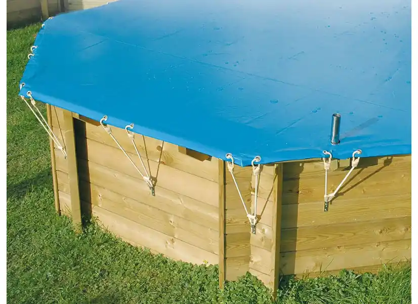 Bâche hiver pour piscine bois SunWater - Ubbink