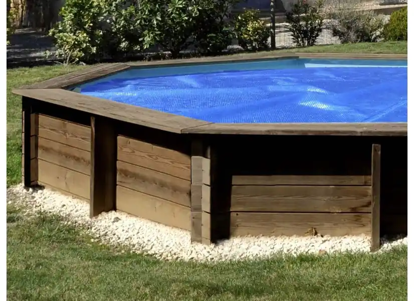 Bâche à bulles pour piscine bois ronde - Gré