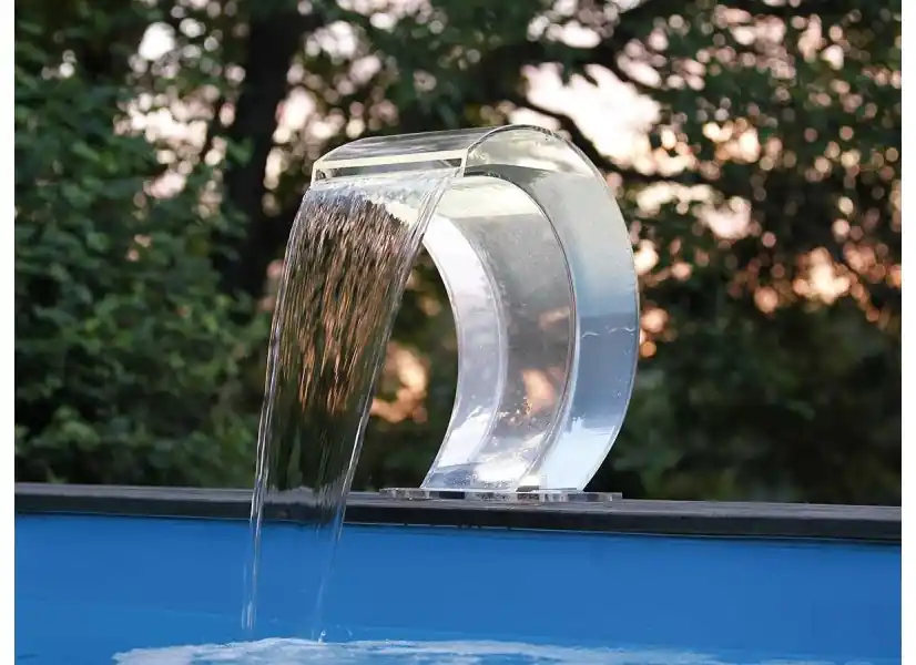 Cascade de piscine Mamba LED en acrylique transparent - Ubbink