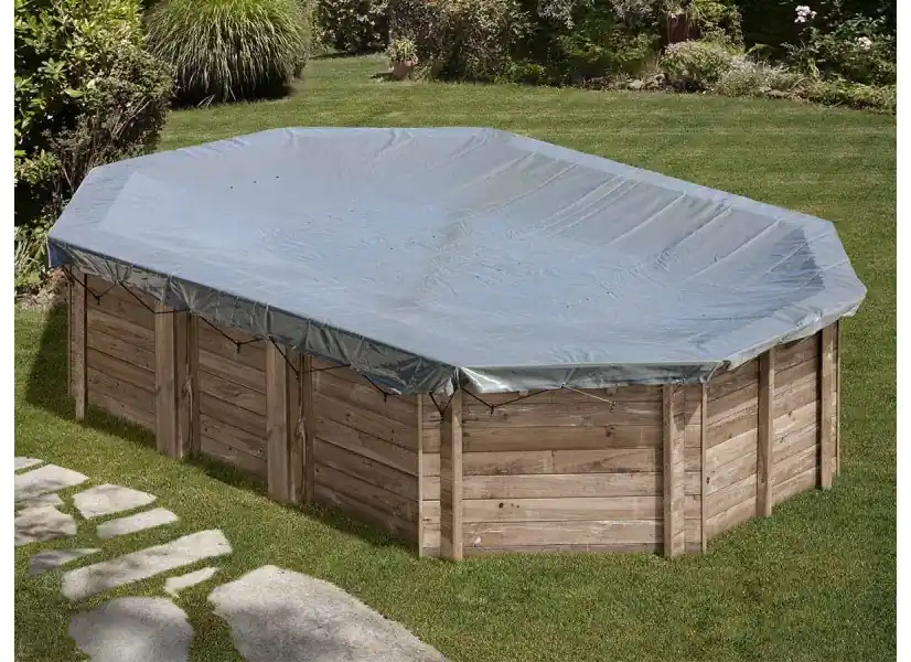 Bâche d‘hivernage pour piscine bois octogonale - Gré