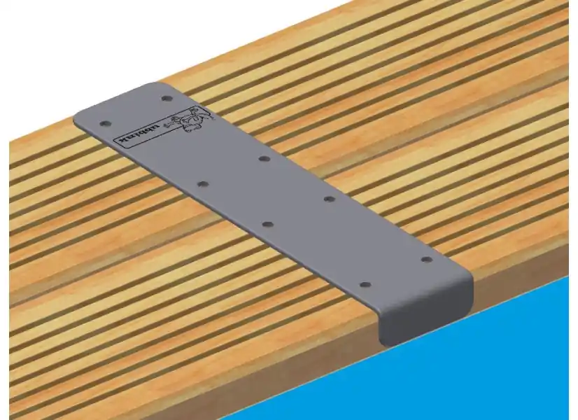 Kit finition margelles pour piscine bois rectangulaire - Ubbink
