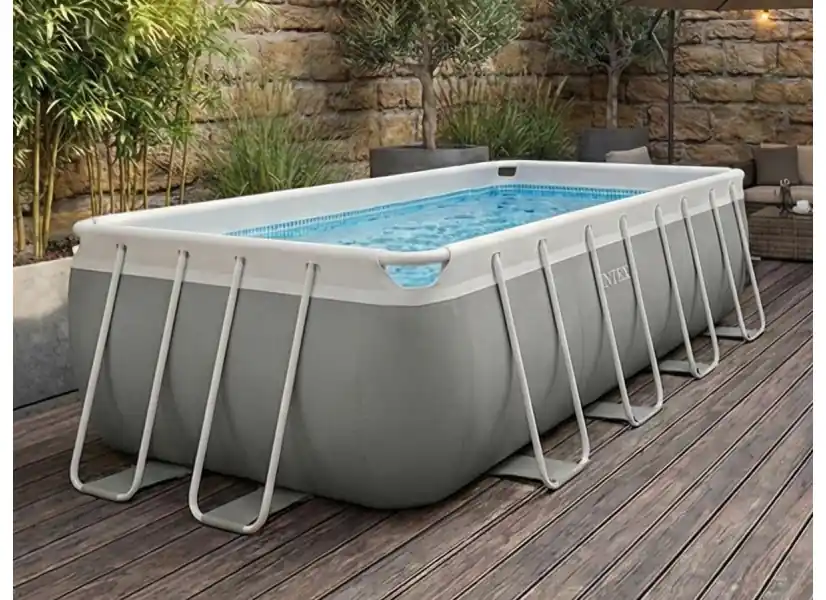 Piscine tubulaire Prism Frame rectangulaire 4,00 x 2,00 x 1,00 m - Intex
