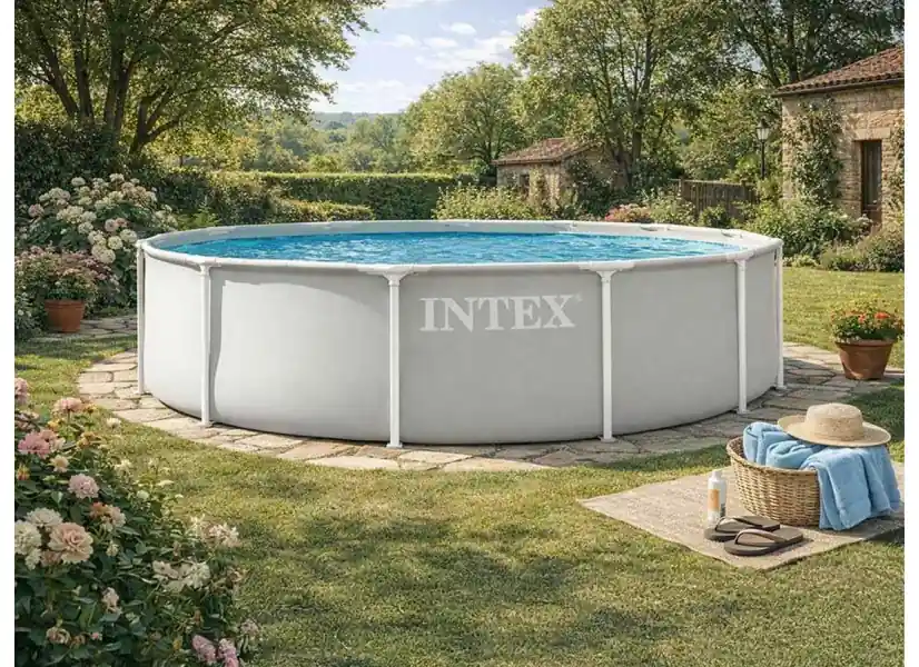 Piscine tubulaire Prism Frame ronde 3,66 x 0,99 m - Intex