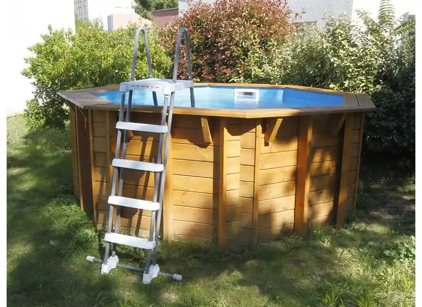 Piscine bois Sunwater 3,60 x 1,20 m liner bleu - Ubbink