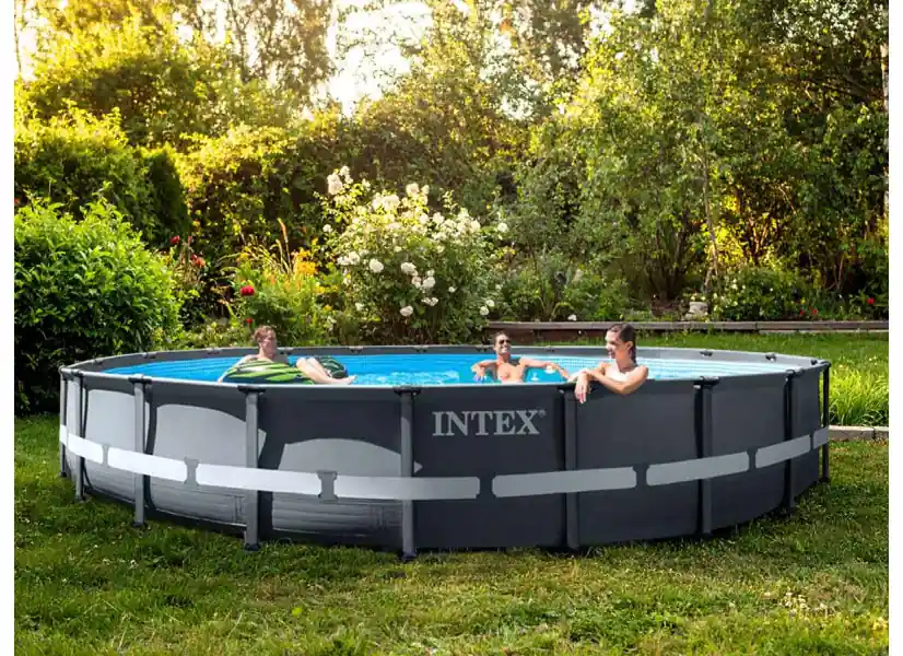 Piscine tubulaire Ultra XTR Frame ronde 6,10 x 1,22 m - Intex