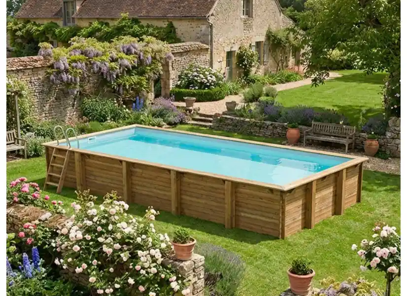 Piscine bois Mint 10,10 x 4,18 x 1,46 m - Gré