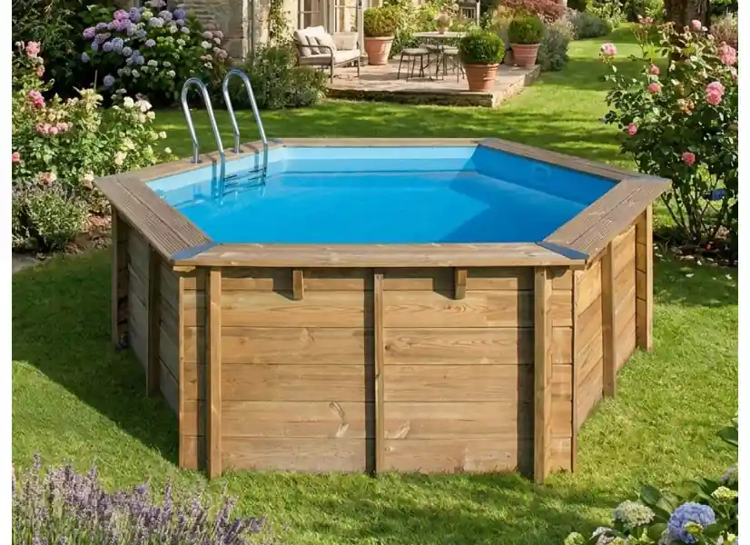 Piscine bois Vanille 2 Ø 4,00 x 1,19 m - Gré