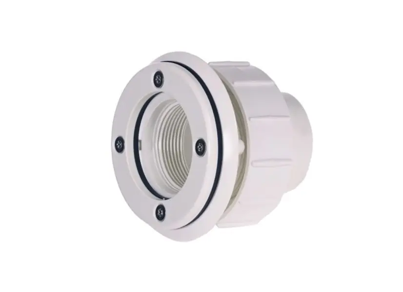 Traversée de paroi blanche piscine liner pour projecteur Micro Plug-In-Pool - CCEI