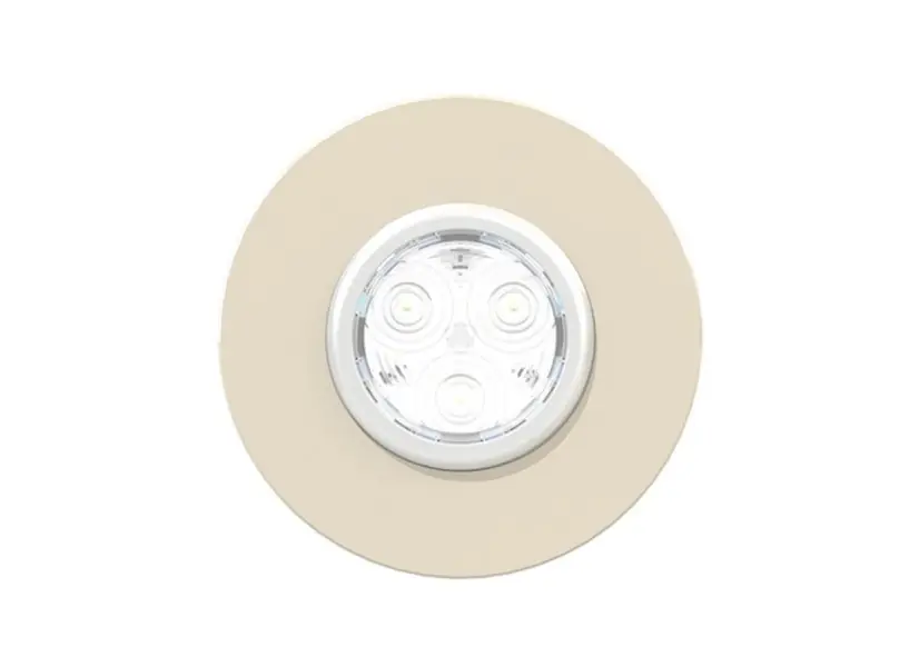 Enjoliveur Mini-Bahia XI blanc piscine béton pour projecteur Mini-Brio 1 - CCEI