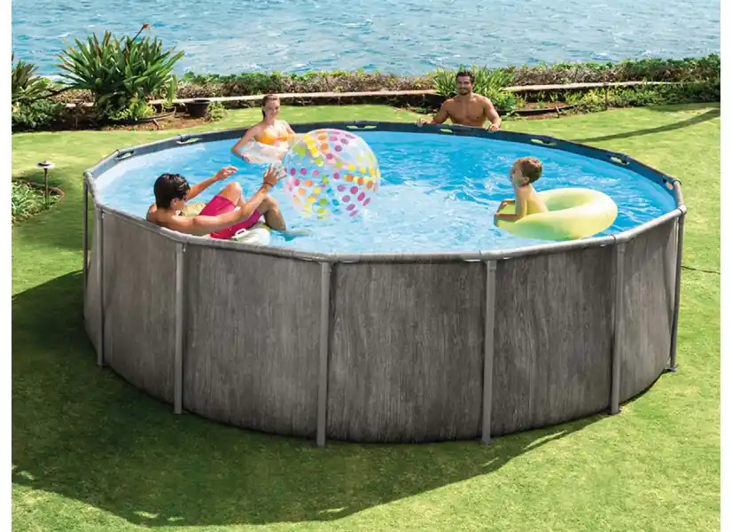 Piscine tubulaire Baltik ronde 4,57 x 1,22 m - Intex