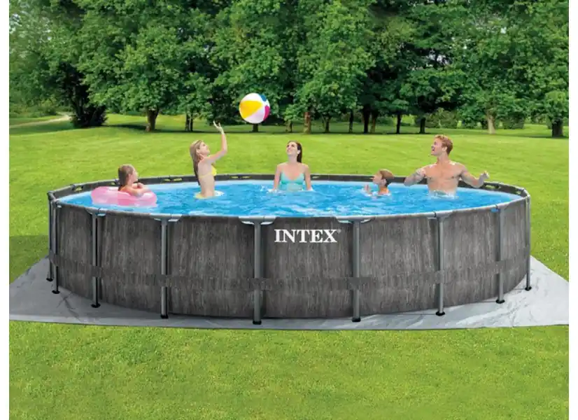 Piscine tubulaire Baltik ronde 5,49 x 1,22 m - Intex
