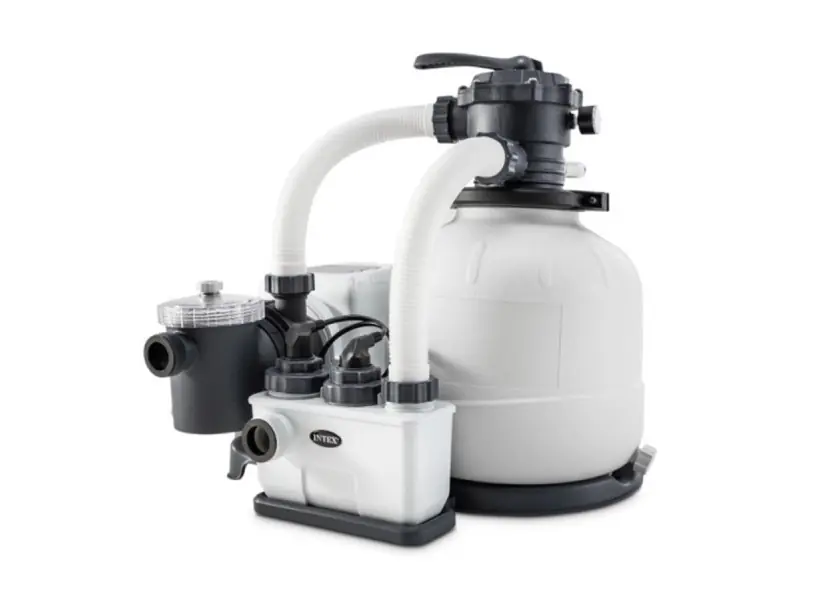 Combiné groupe de filtration à sable 8 m³/h + stérilisateur au sel QX2600 - Intex