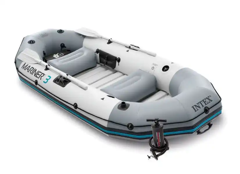 Kit bateau gonflable Mariner avec rames et gonfleur - Intex