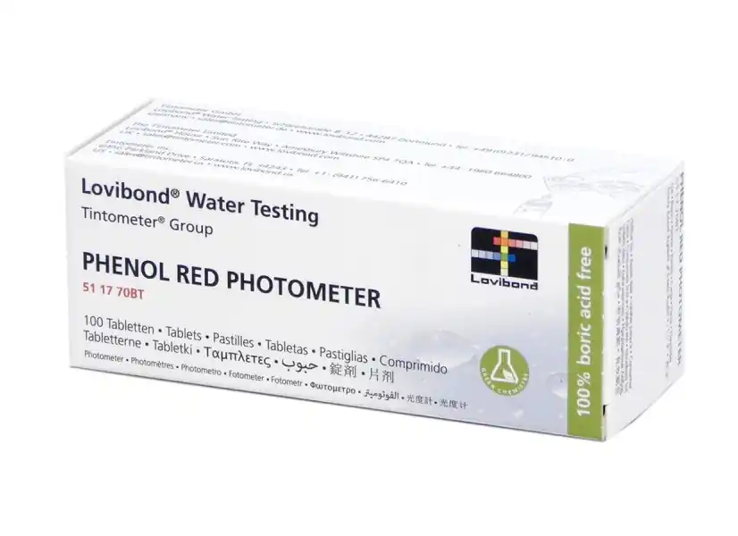 Réactif rouge de phénol (100 pastilles) testeur électronique Scuba - Lovibond