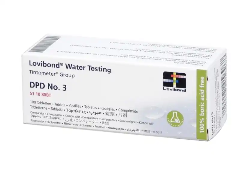 Réactif DPD3 (100 pastilles) testeur électronique Scuba - Lovibond