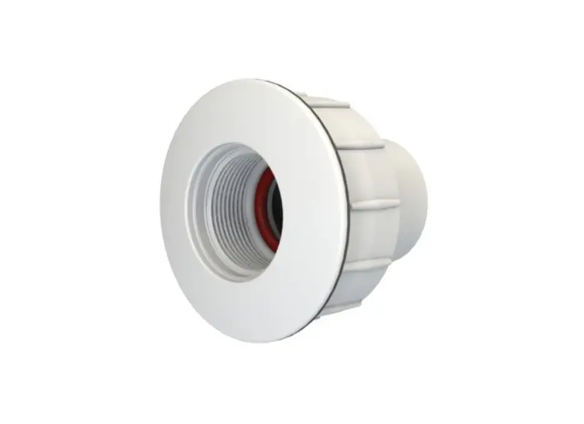 Traversée de paroi blanche piscine béton/coque pour projecteur Mini Brio - CCEI