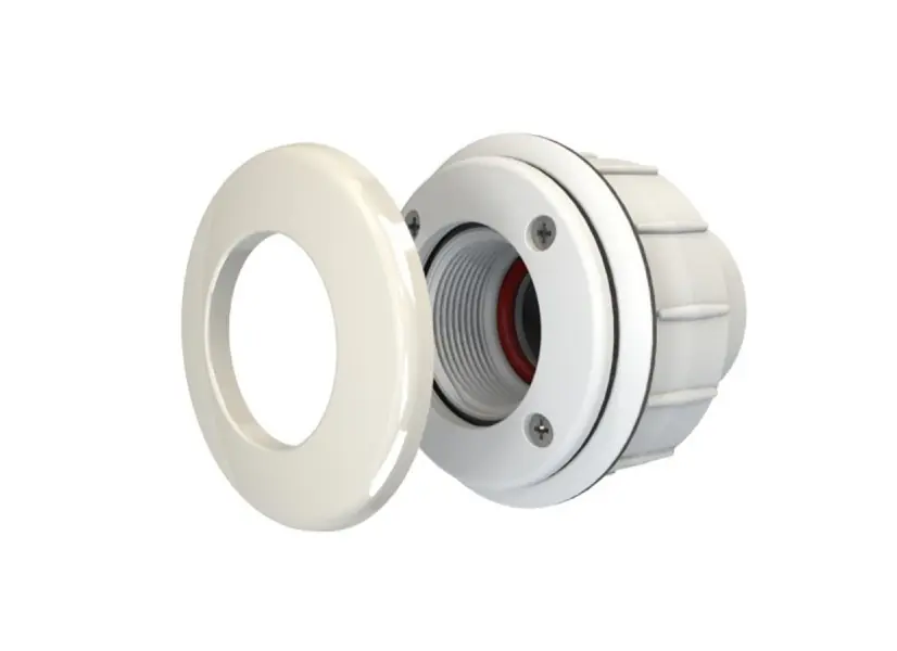 Traversée de paroi blanche piscine liner pour projecteur Mini Brio - CCEI