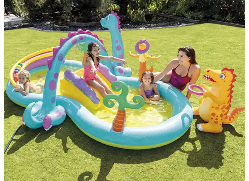 Aire de jeux gonflable Pays des Dinosaures - Intex
