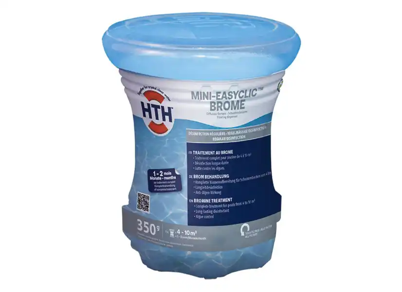 Traitement multi-actions au brome en diffuseur flottant Easyclic pour 4 à 10 m³ - HTH