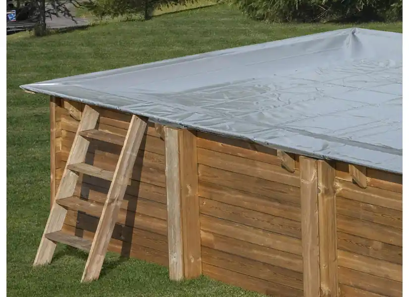 Bâche d‘hivernage pour piscine bois carrée - Gré