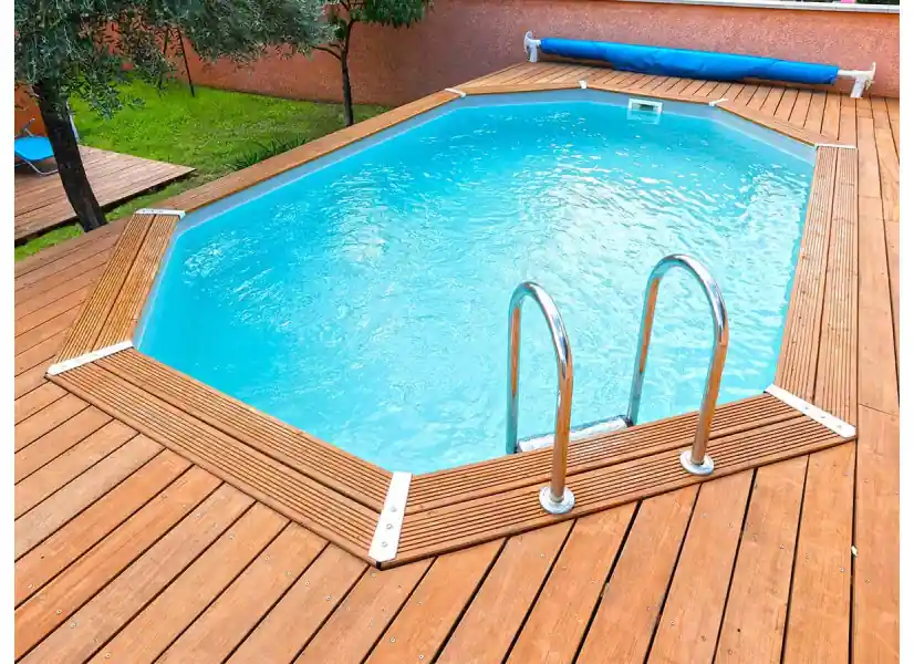 Piscine bois Azura 4,90 x 3,55 x 1,30 m - Ubbink