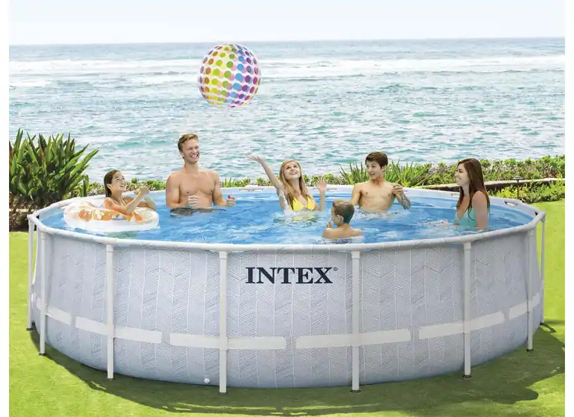 Piscine tubulaire Chevron ronde 4,88 x 1,22 m - Intex