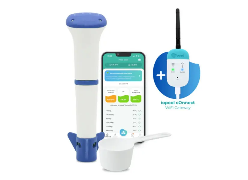 Pack analyseur de piscine connecté EcO Start Sel + Connect - Iopool