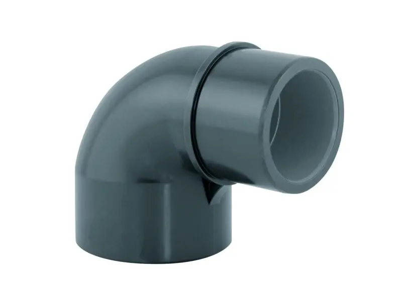 Coude PVC pression 90° réduit MF/F à coller - Fitt