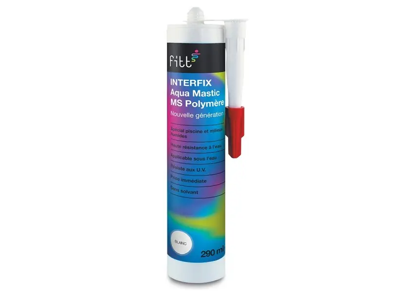 Colle mastic Aqua Mastic spécial piscine 290 ml - Fitt