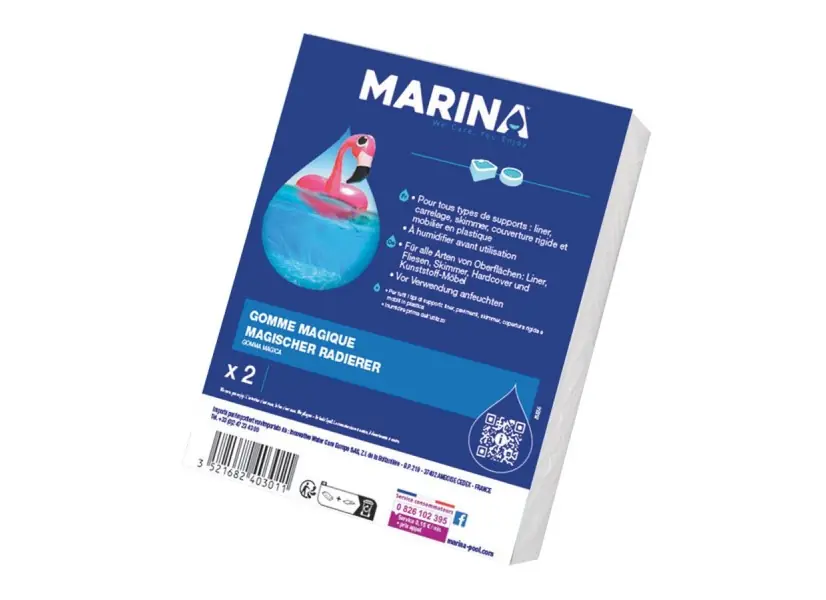 Lot de 2 gommes magiques pour ligne d‘eau - Marina