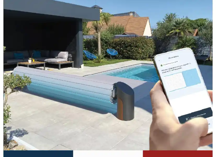 Volet de piscine hors-sol Open Solar Dsign - Abriblue