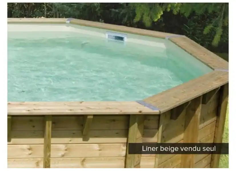 Liner seul pour piscine bois Azura 4,90 x 3,55 x 1,30 m - Ubbink