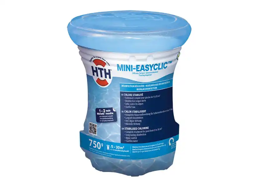 Traitement complet au chlore en diffuseur flottant Mini Easyclic pour 10 à 30 m³ - HTH