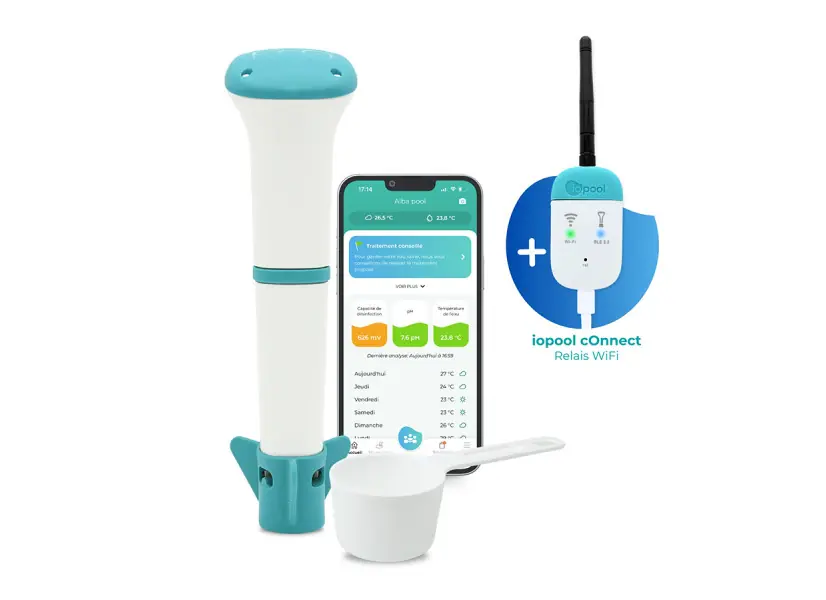Pack analyseur de piscine connecté EcO Start + Connect - Iopool