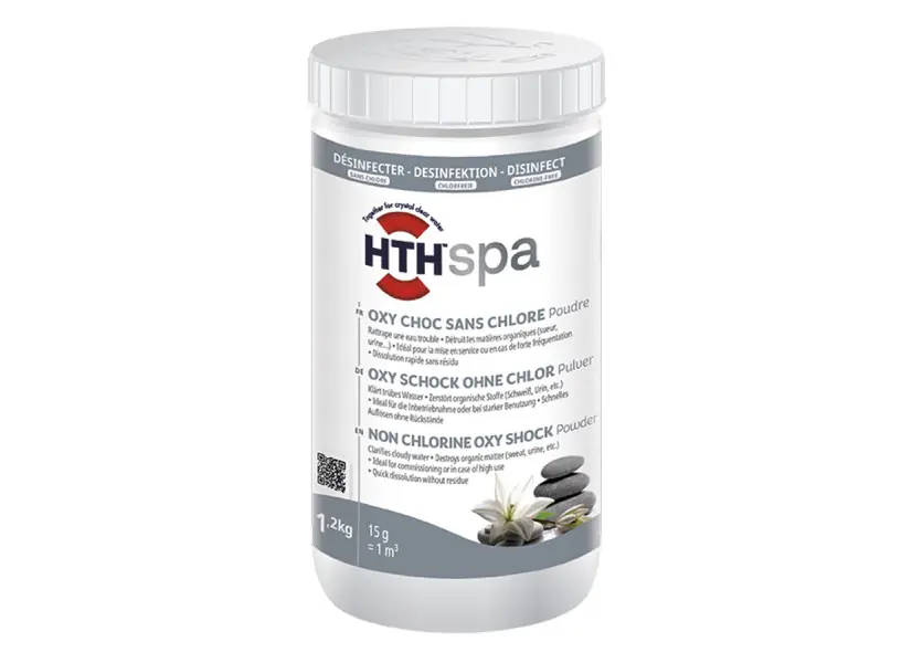 Choc à l‘oxygène actif sans chlore pour spa 1,20 kg - HTH