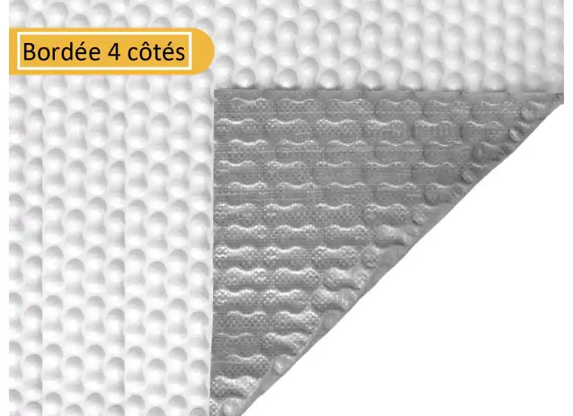 Bâche à bulles GeoBulle 4C Raeguard 500 microns Gris/Blanc - AquaZendo
