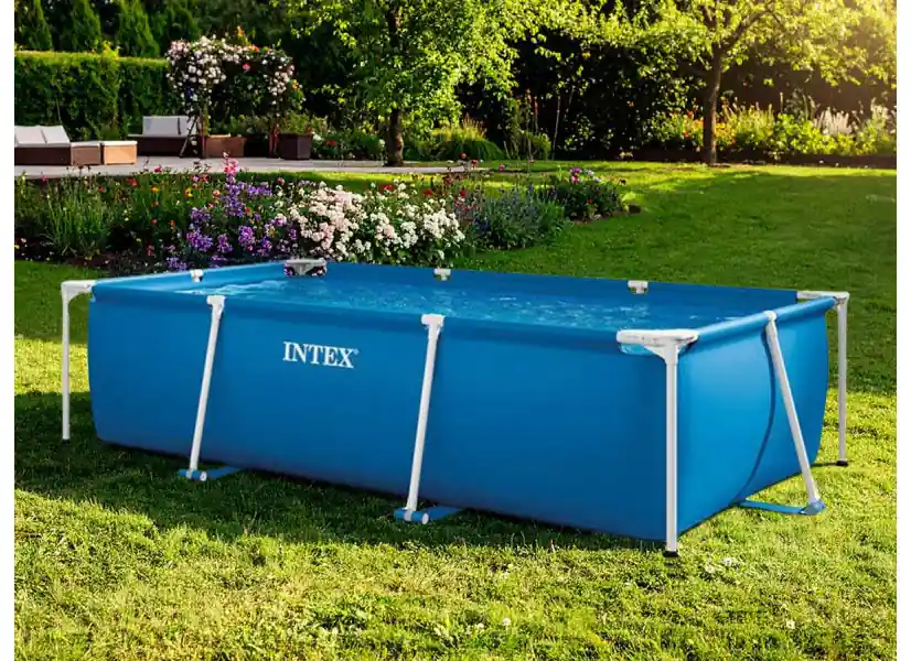 Piscine tubulaire rectangulaire 3,00 x 2,00 x 0,75 m (avec filtration) - Intex