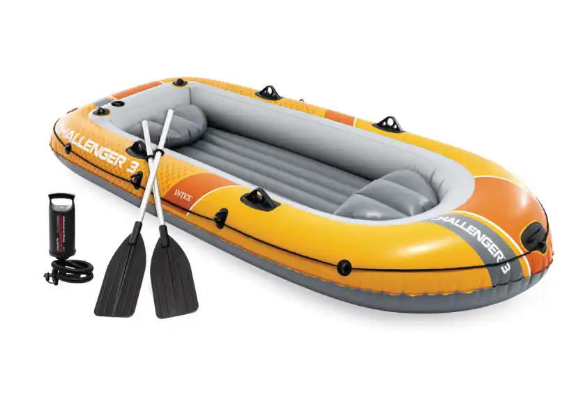 Kit bateau gonflable Challenger avec rames et gonfleur - Intex