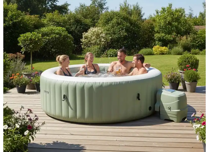 Spa gonflable PureSpa Olive rond Bulles 6 places - Intex