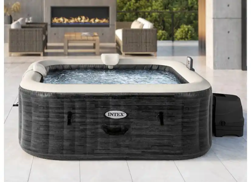 Spa gonflable PureSpa Ardoise carré Bulles 6 places - Intex