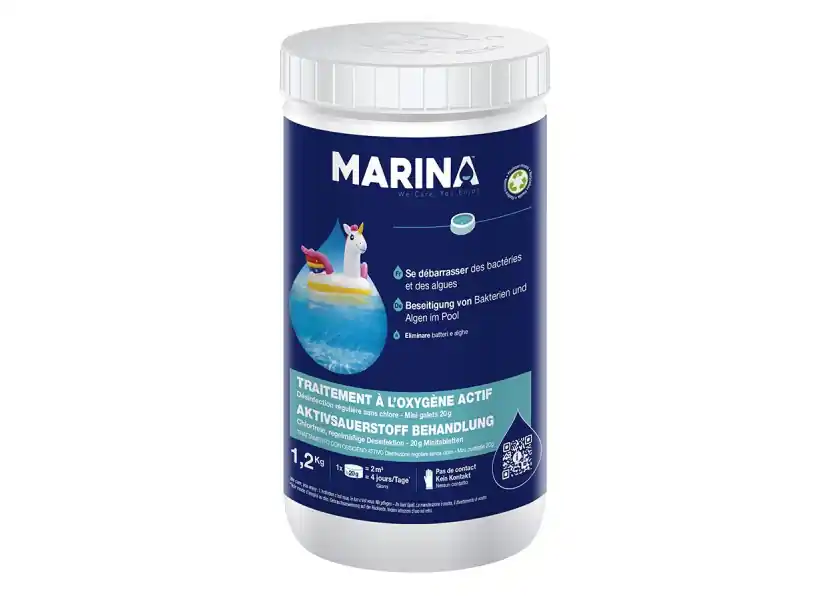 Traitement à l‘oxygène actif sans chlore 1,2 kg - Marina