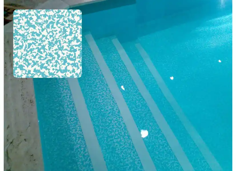 Liner PVC armé 150/100e uni texturé type NGD Porphyre Vert 1,65 x 25 m - Delifol