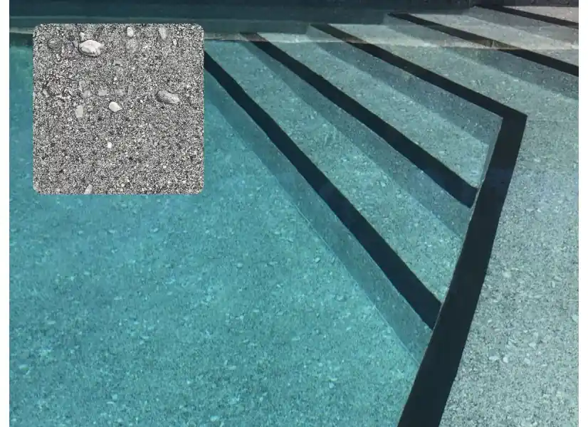Liner PVC armé 150/100e uni texturé type NGD Playa Volcano - Delifol